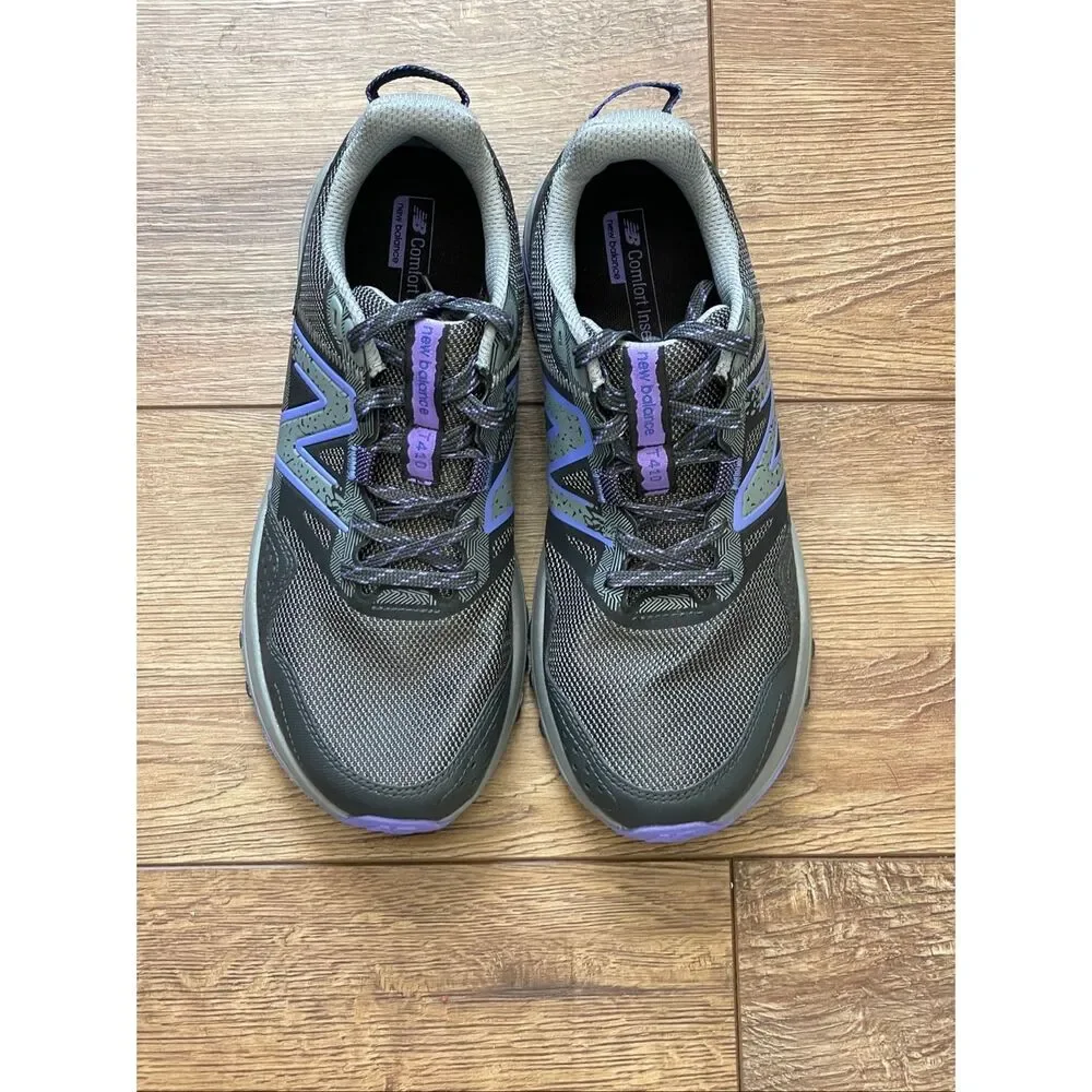 New Balance Women's 410 V8 Trail Running Shoes Shadow Grey & Purple 9.5
